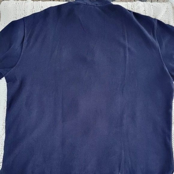 Polo Ralph Lauren 1/4 Quarter Zip Long Sleeves Men Size 2X Big Navy Blue - Picture 2 of 10
